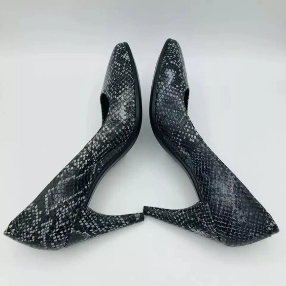 ECCO Womens Shoes Size 9 / EU40 Heels Danish Design Snake Animal Pointed Toe - Picture 11 of 11